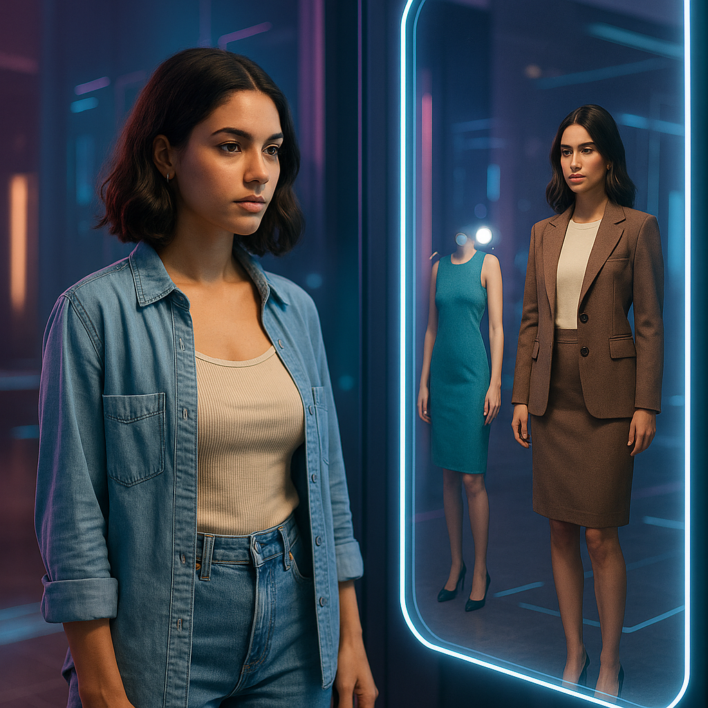 AI virtual fashion try-on